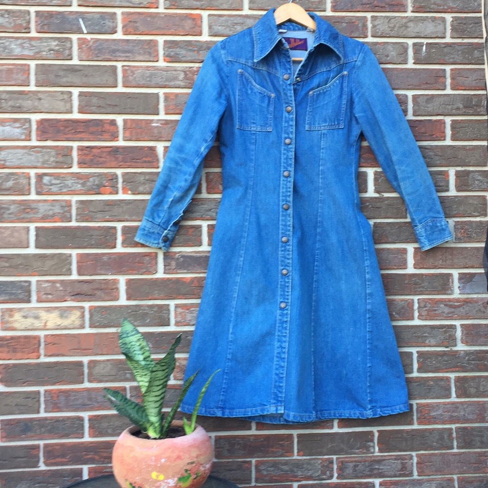 Vintage 70's Landlubber denim dress